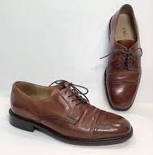 Johnston Murphy Mens 7.5M Brown Leather 59 11056 Cap Toe Oxford Shoes J.  Murphy | eBay